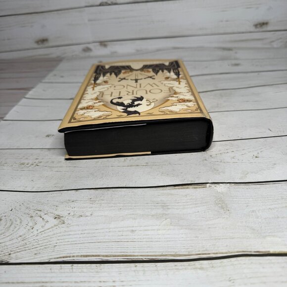 Fourth Wing Rebecca Yarros 1st Ed 2023 Holiday Limited HC Black Sprayed Edges - Picture 5 of 16